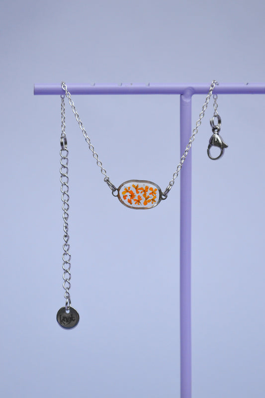 Witte Dille armband ovaal