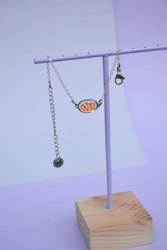 Witte Dille armband ovaal