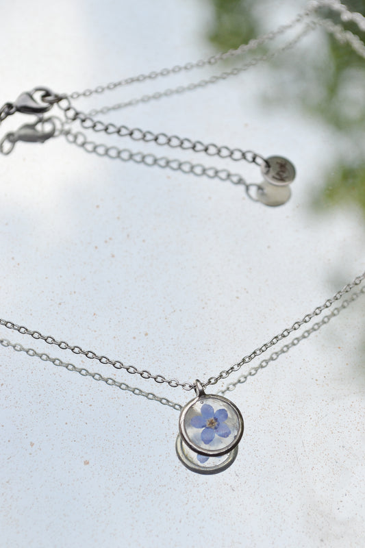 Vergeetmeniet ketting